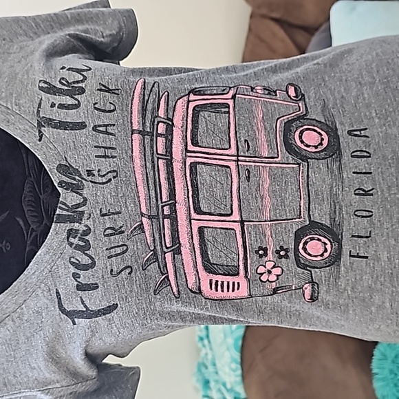 Freaky Tiki Tishirt, Gray, Medium - Picture 2 of 5